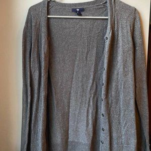 GAP Dark grey button up sweater